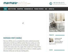 Tablet Screenshot of marmara-white.com